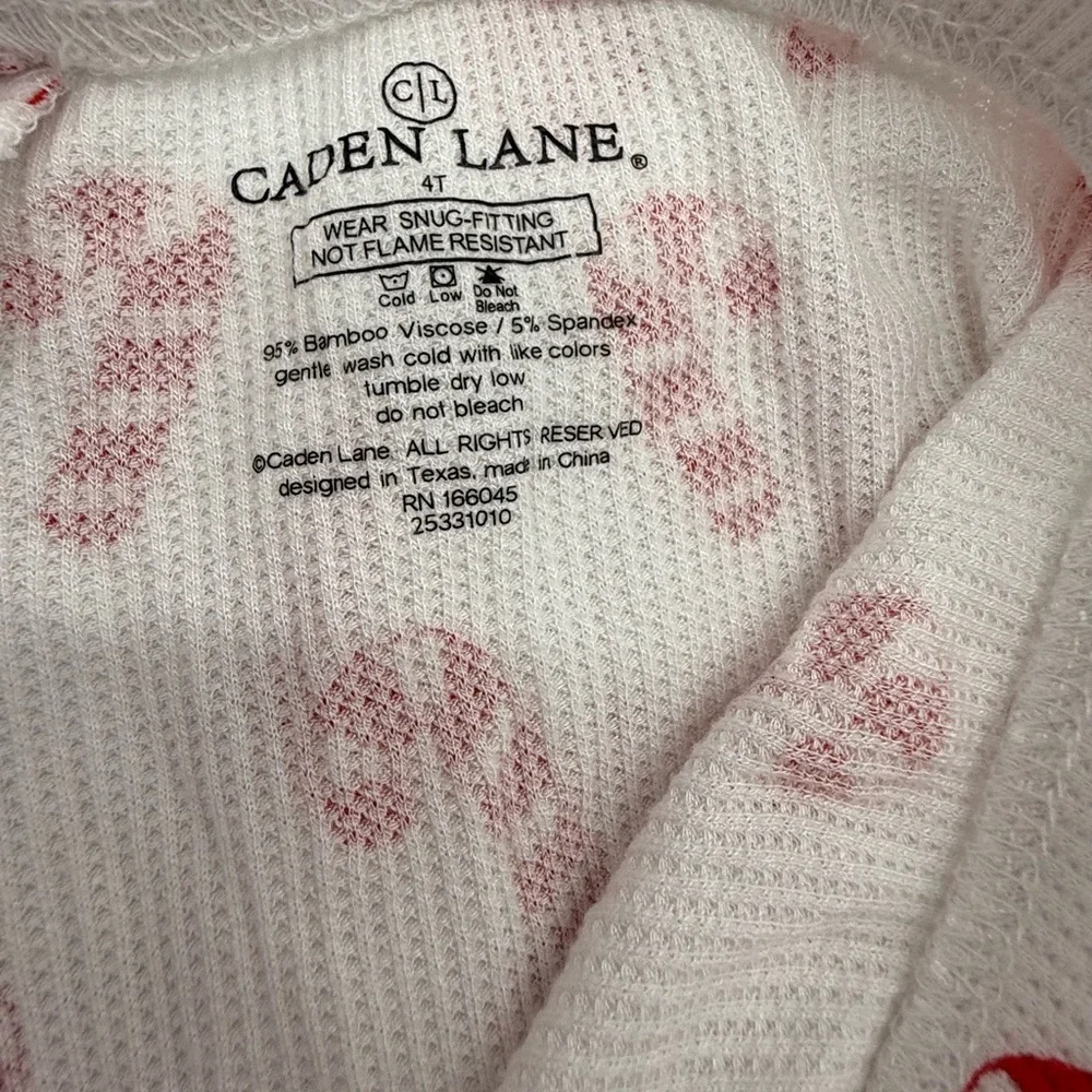 Caden Lane Christmas Candy Cane Print Pajama Pants